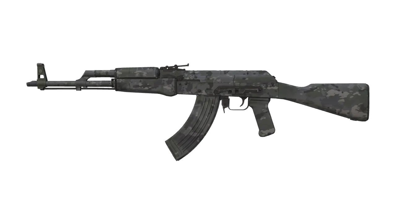 AK-47 | VariCamo Grey (Field-Tested) — Dust II light, front