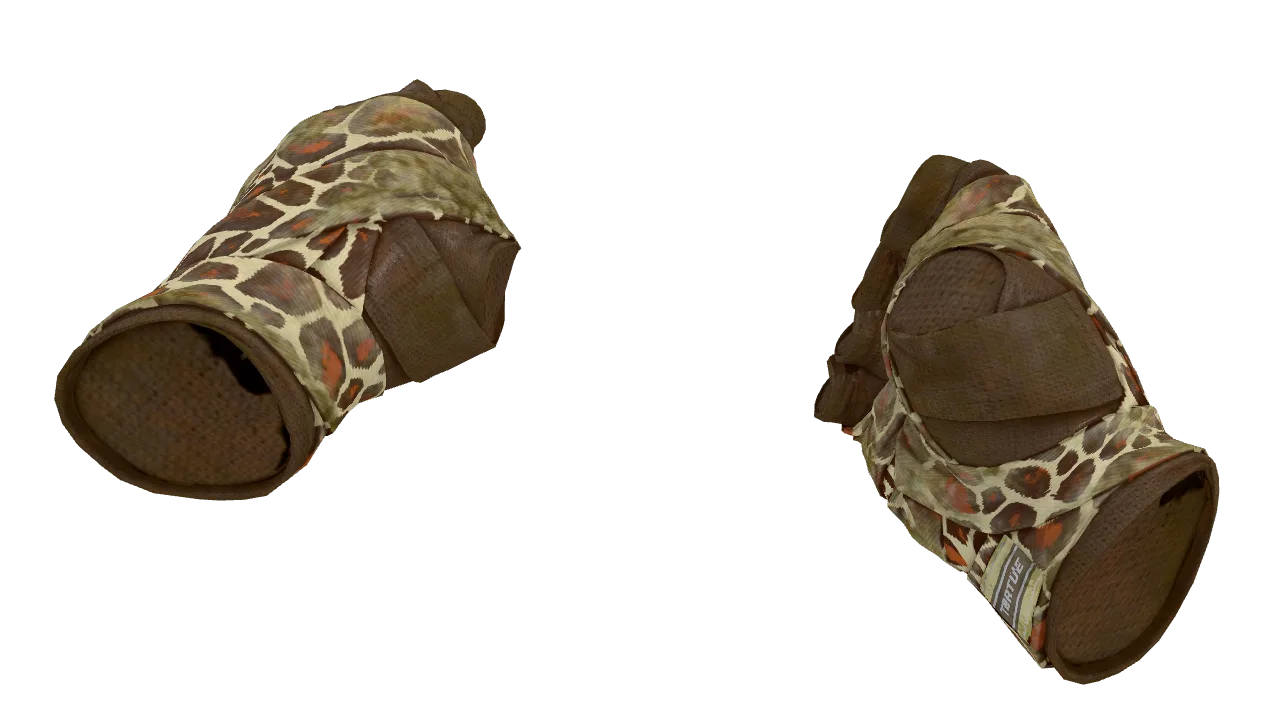 ★ Hand Wraps | Giraffe (Battle-Scarred) — Dust II light, front