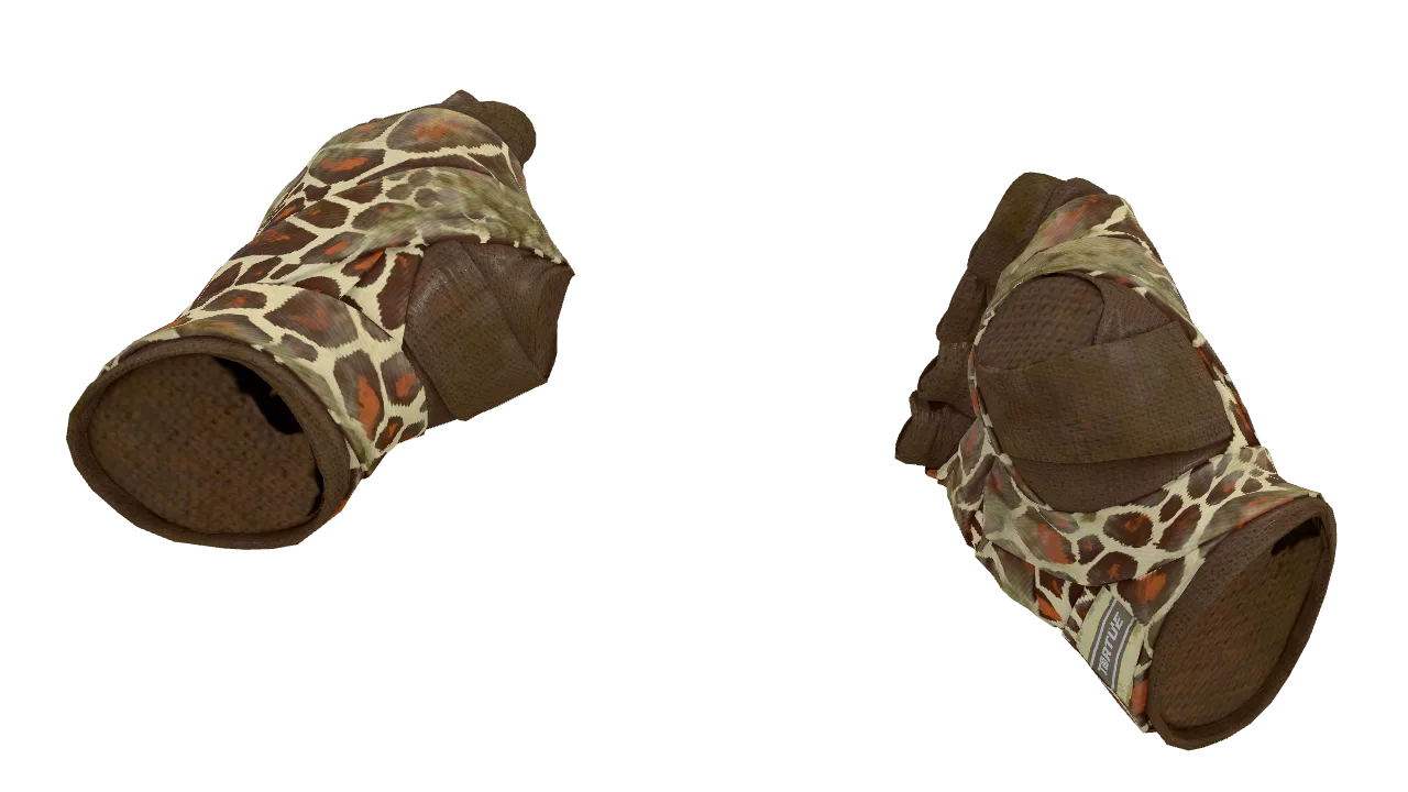 ★ Hand Wraps | Giraffe (Well-Worn) — Dust II light, front