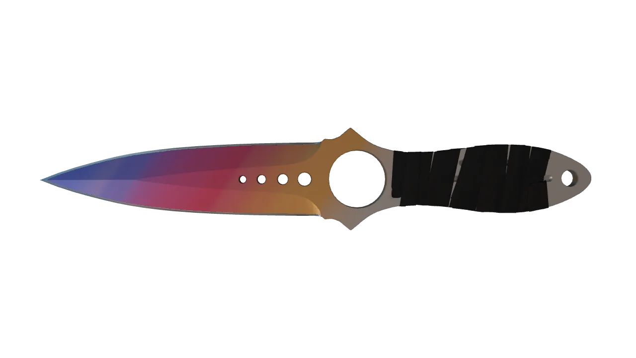 Skeleton Knife | Fade seed #599, front