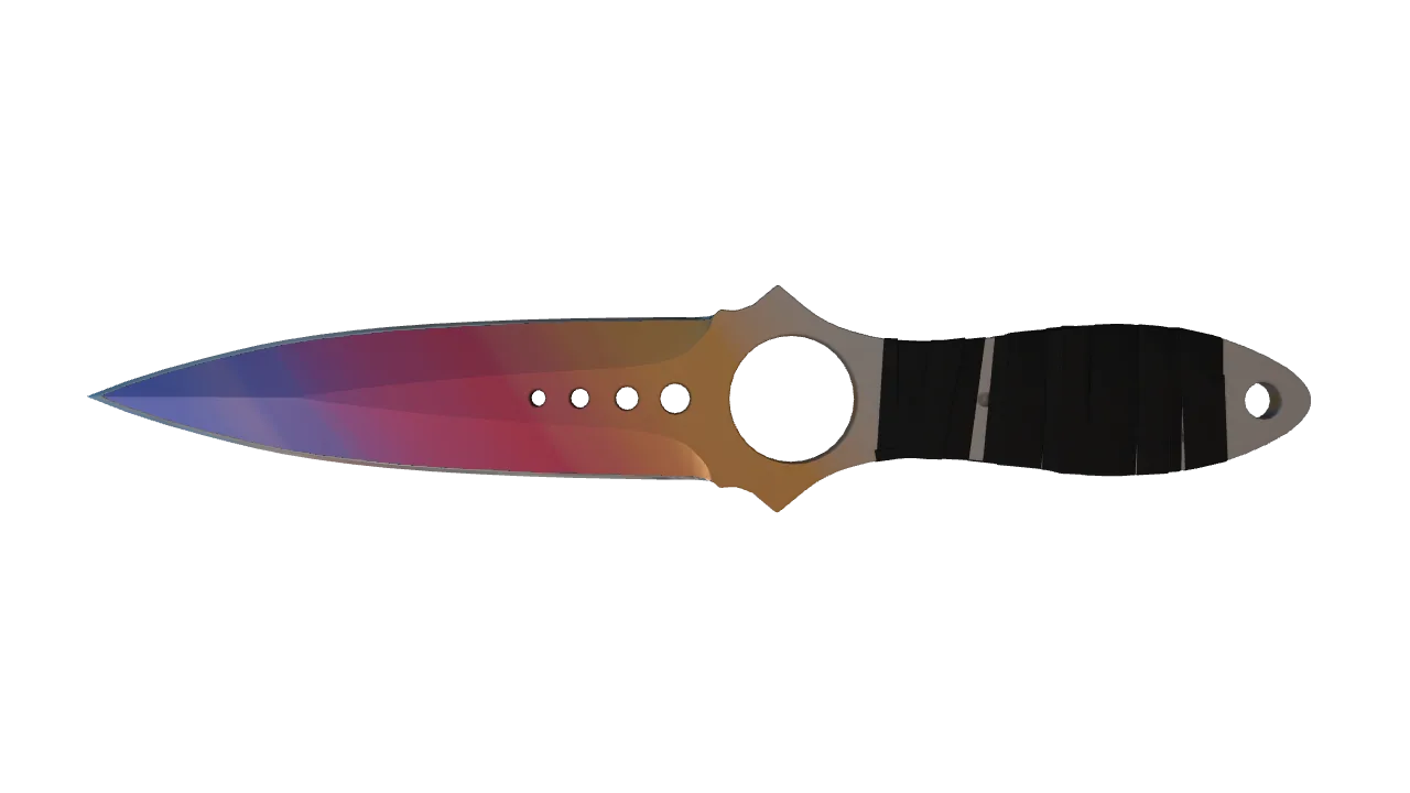 Skeleton Knife | Fade seed #636, back