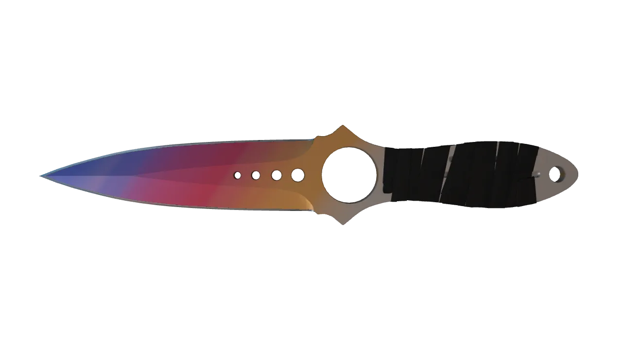 Skeleton Knife | Fade seed #751, front