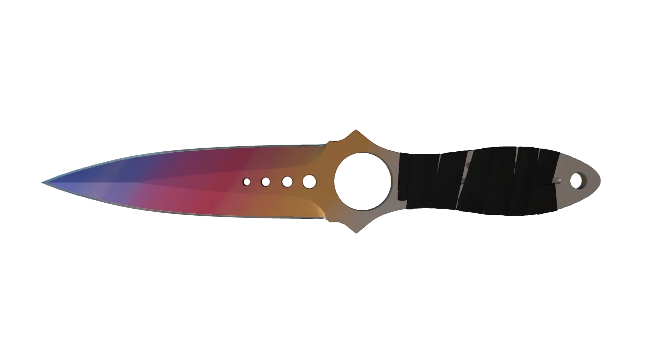 Skeleton Knife | Fade seed #968, front