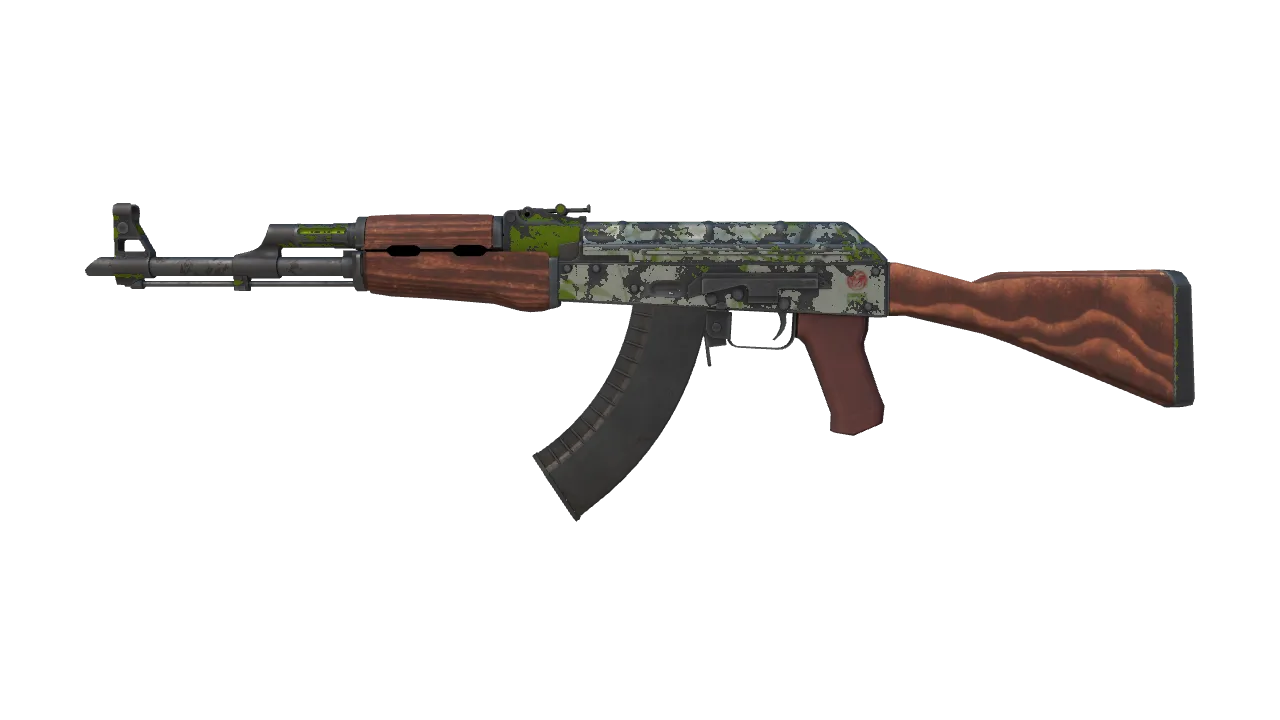 AK-47 | Hydroponic (Battle-Scarred) — Dust II light, front