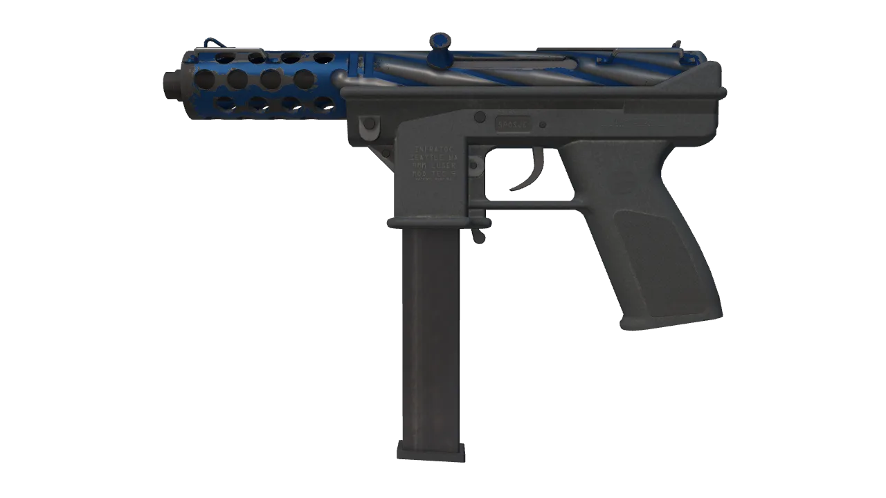 Tec-9 | Titanium Bit (Field-Tested) — Dust II light, front