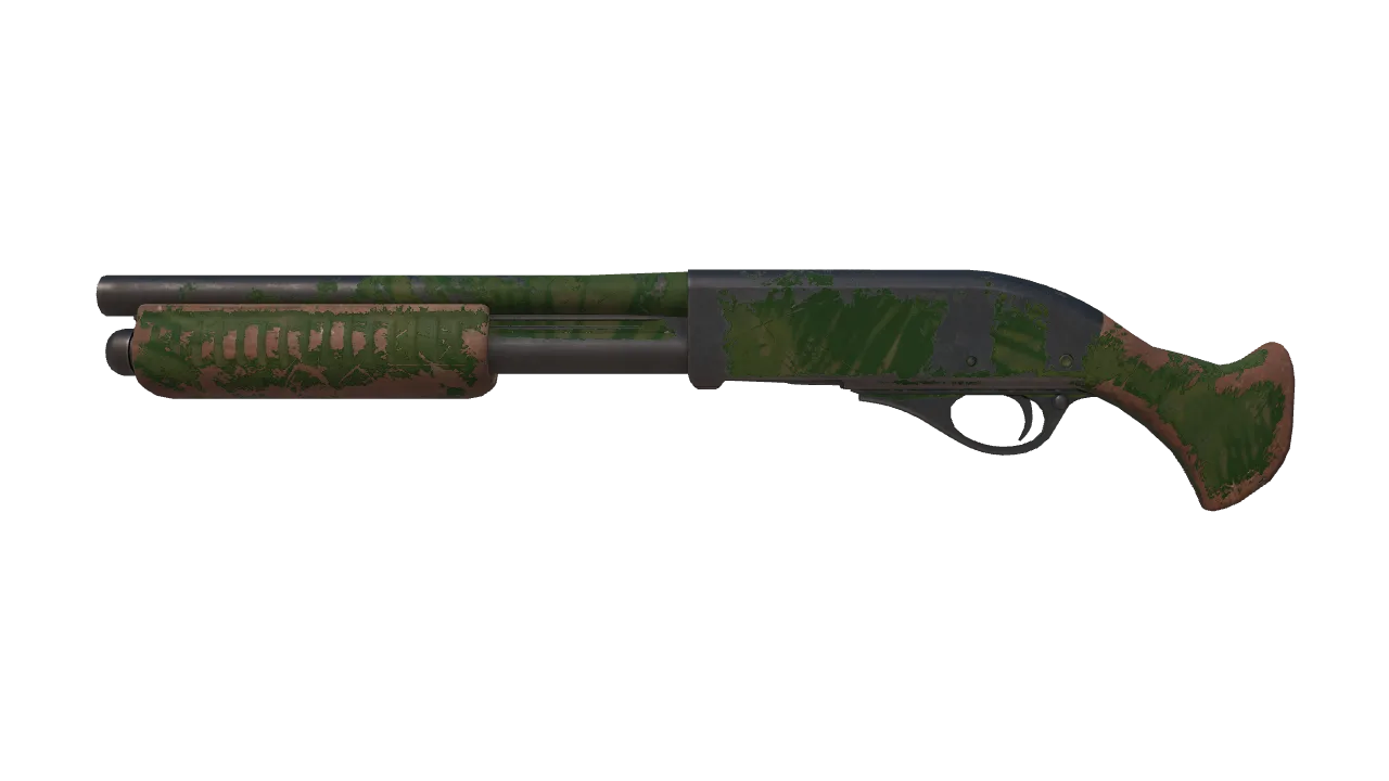 Sawed-Off | Jungle Thicket (Battle-Scarred) — Dust II light, front