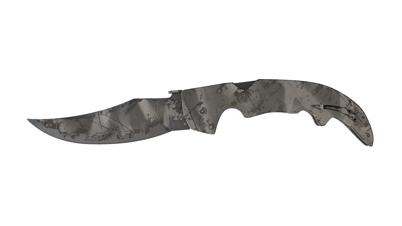 ★ Falchion Knife | Urban Masked (Well-Worn) — Dust II light, front