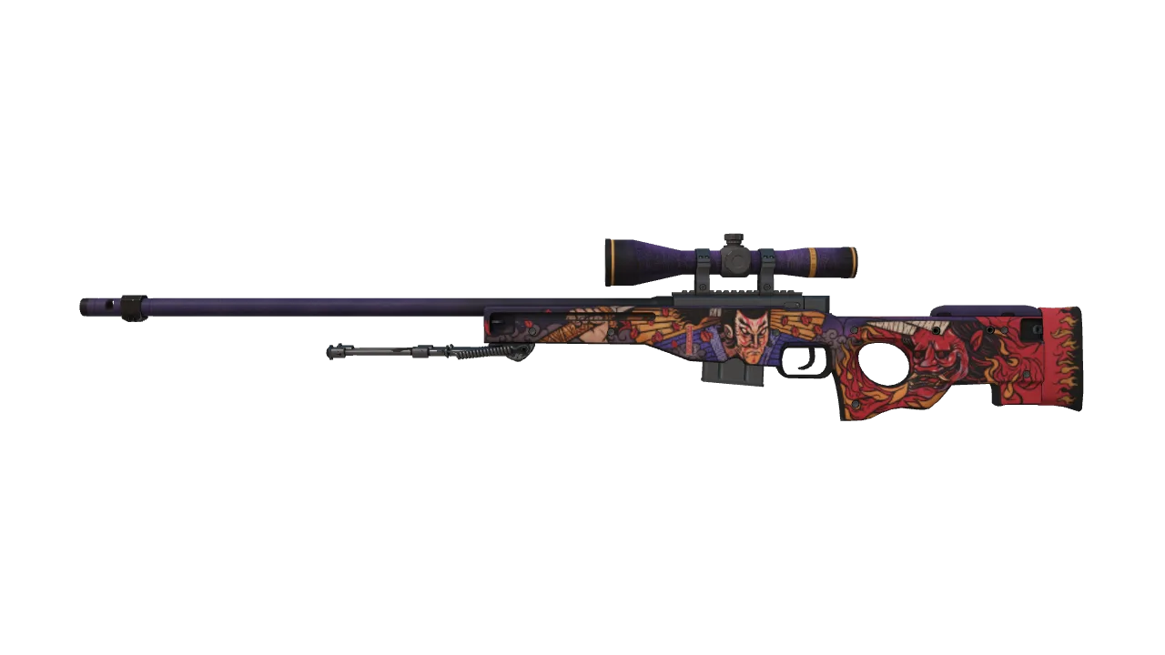 StatTrak™ AWP | Oni Taiji (Factory New) — Dust II light, front