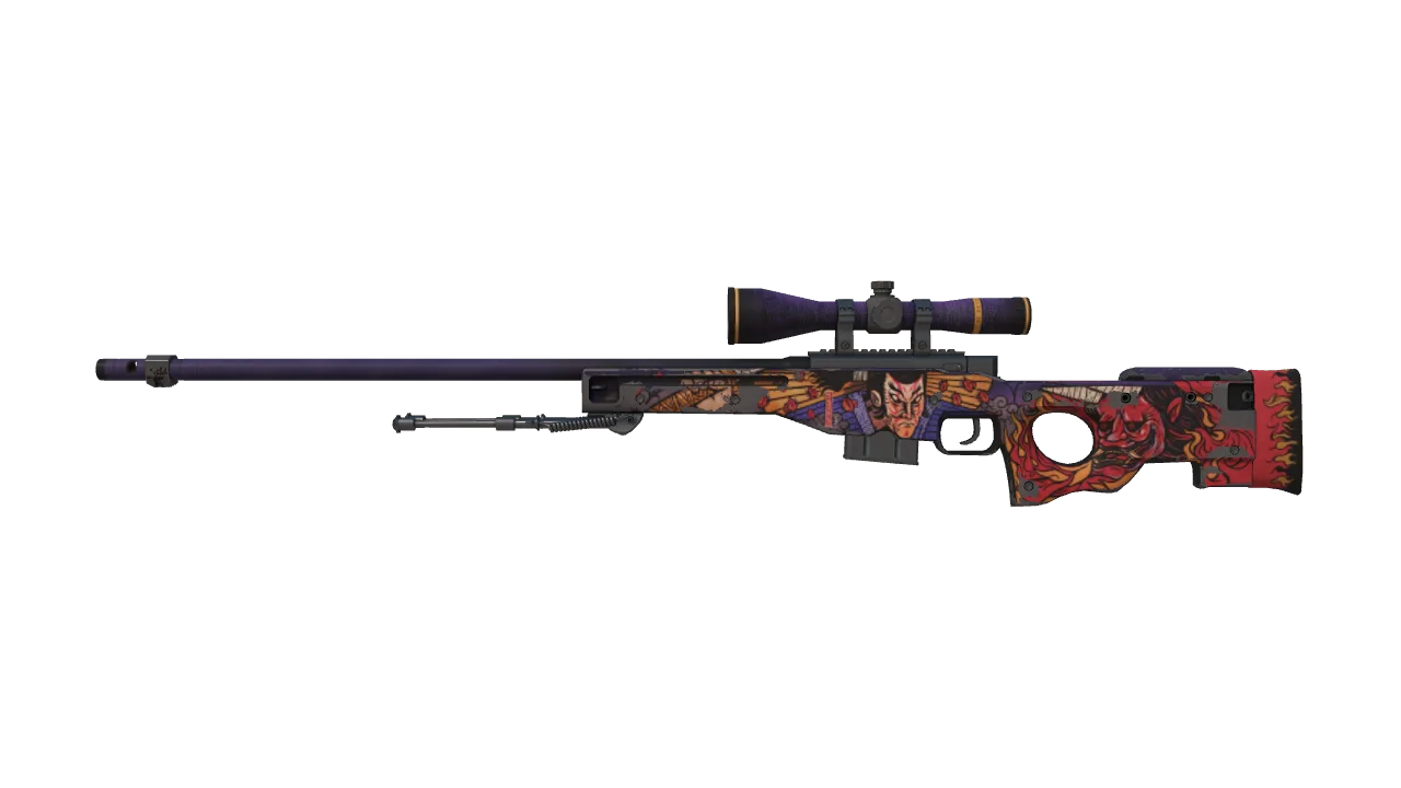 Souvenir AWP | Oni Taiji (Field-Tested) — Dust II light, front