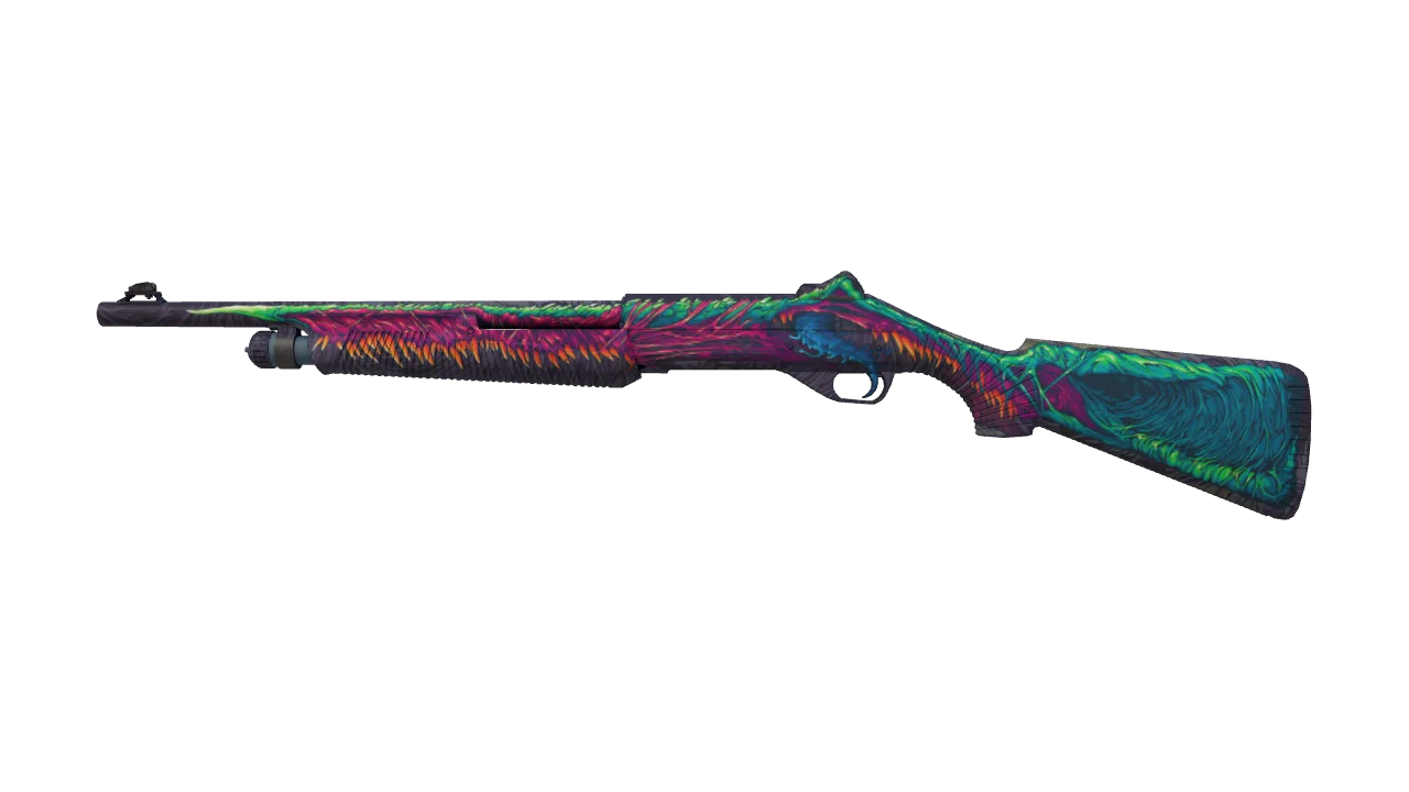 StatTrak™ Nova | Hyper Beast (Factory New) — Dust II light, front