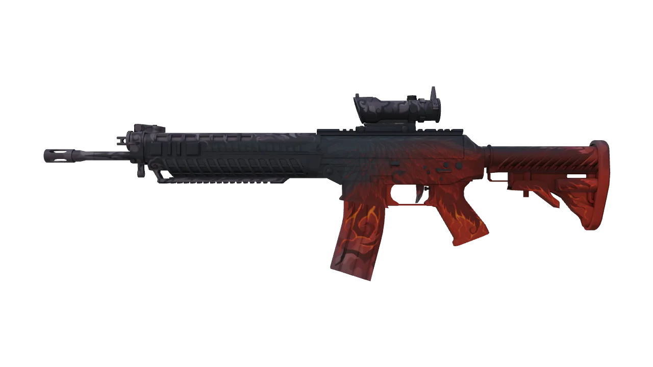 SG 553 | Darkwing (Minimal Wear) — Dust II light, front