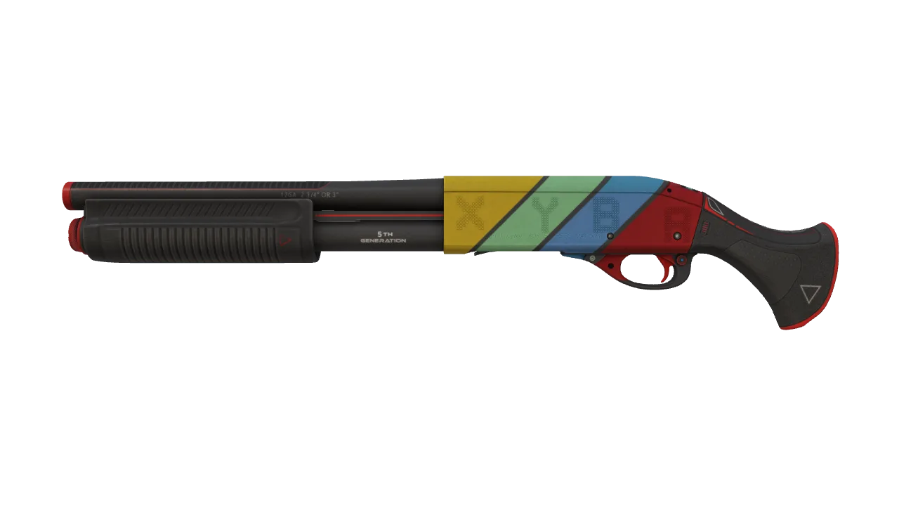 Sawed-Off | Analog Input (Battle-Scarred) — Dust II light, front