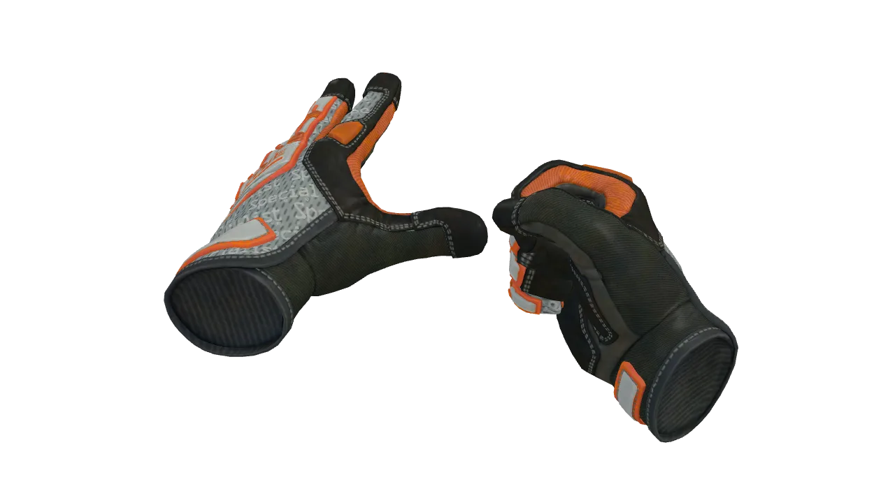 ★ Specialist Gloves | Foundation (Factory New) — Dust II light, front