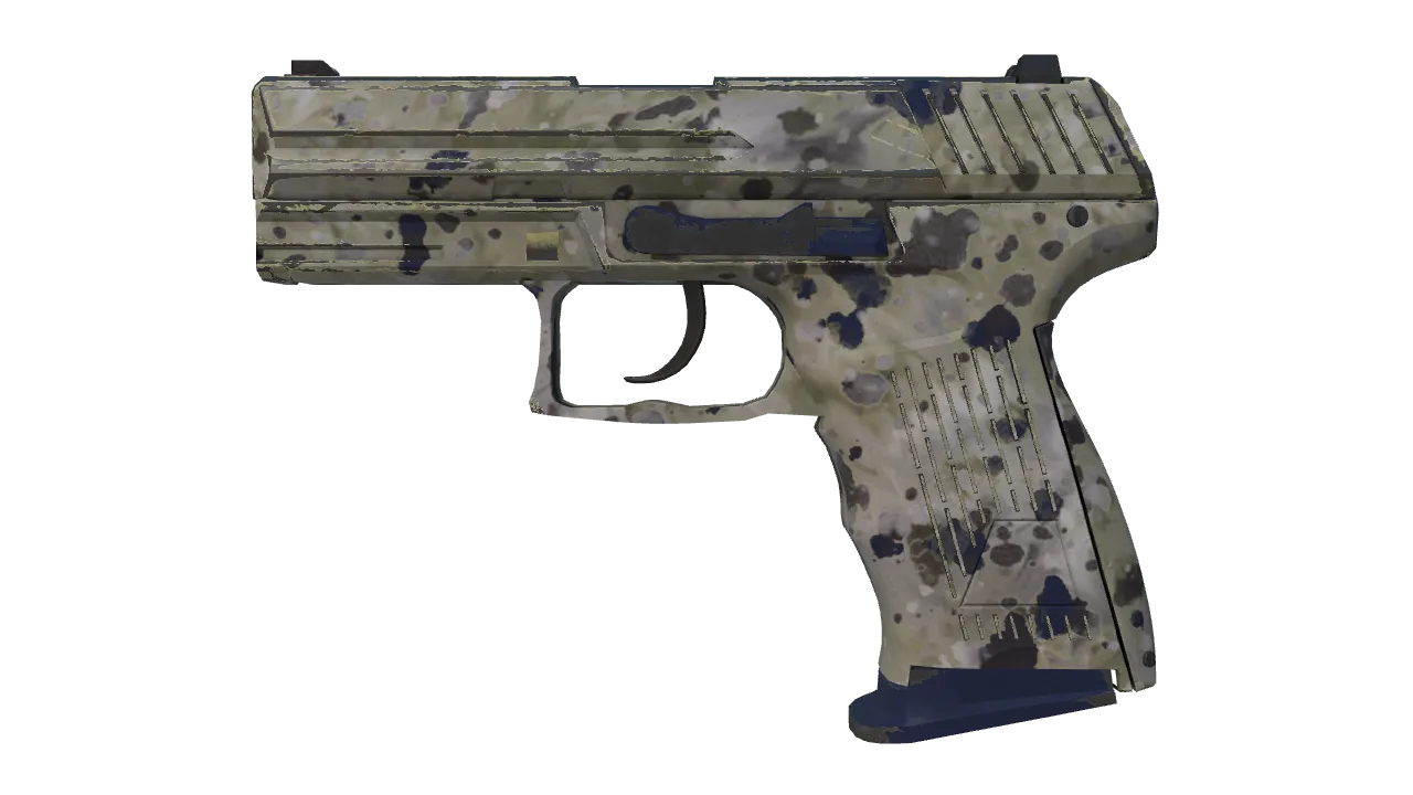 P2000 | Granite Marbleized (Minimal Wear) — Dust II light, front