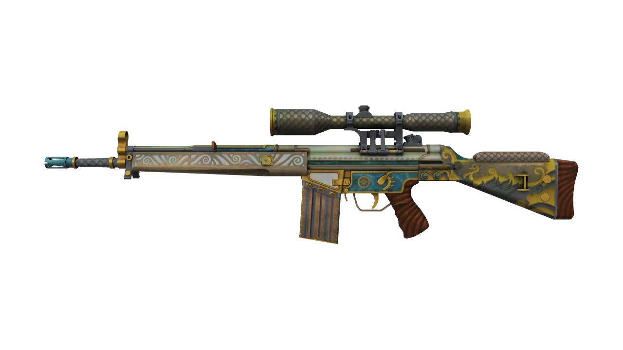 G3SG1 | High Seas (Field-Tested) — Dust II light, front