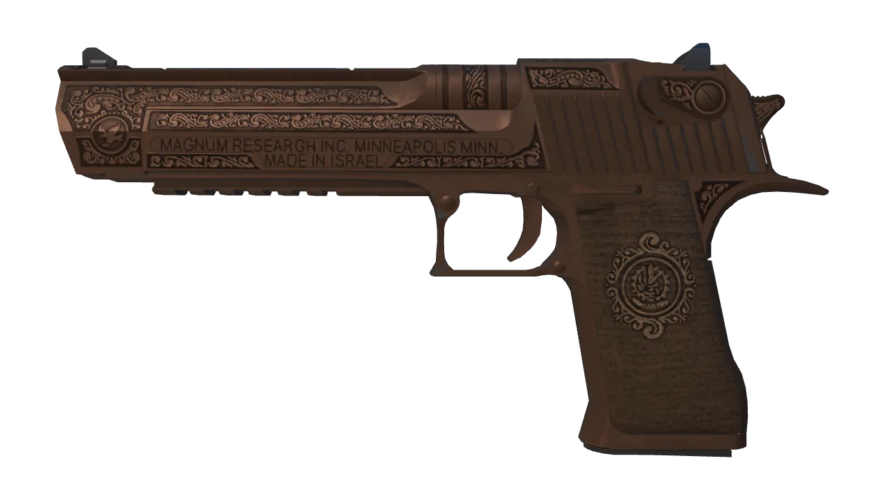 StatTrak™ Desert Eagle | Corinthian (Well-Worn) — Dust II light, front