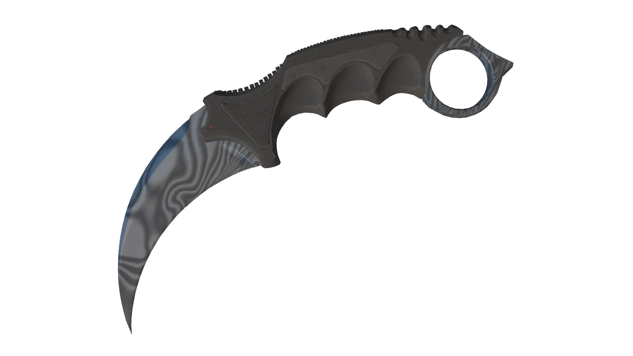 ★ Karambit | Damascus Steel (Factory New) — Dust II light, front