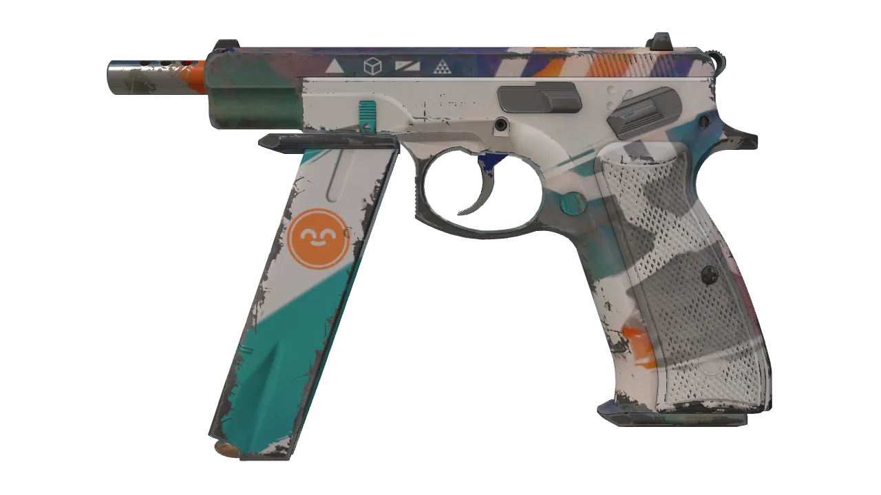 Souvenir CZ75-Auto | Slalom (Field-Tested) — Dust II light, front
