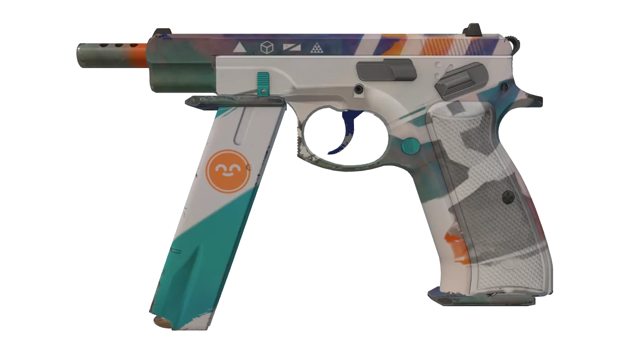 CZ75-Auto | Slalom (Minimal Wear) — Dust II light, front