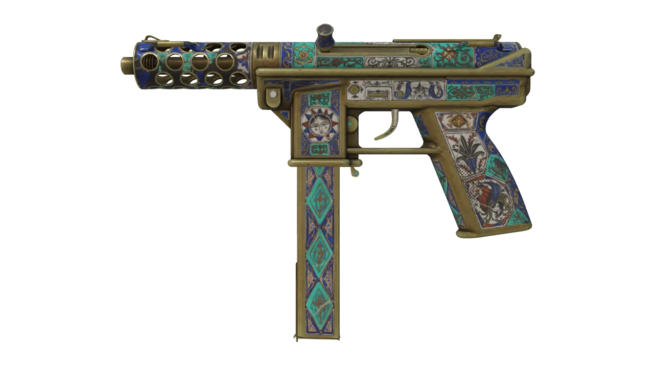 Tec-9 | Sultan (Field-Tested) — Dust II light, front