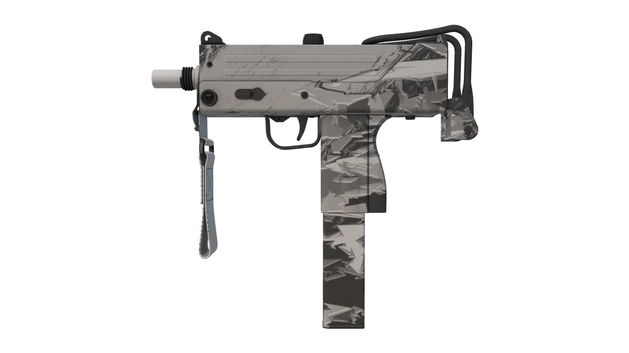 MAC-10 | Snow Splash (Factory New) — Dust II light, front