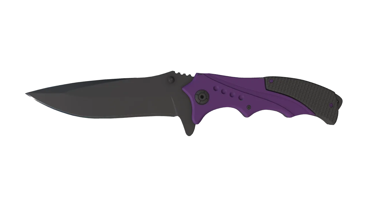 ★ Nomad Knife | Ultraviolet (Minimal Wear) — Dust II light, front