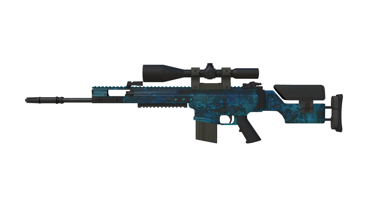 SCAR-20 | Grotto (Field-Tested) — Dust II light, front