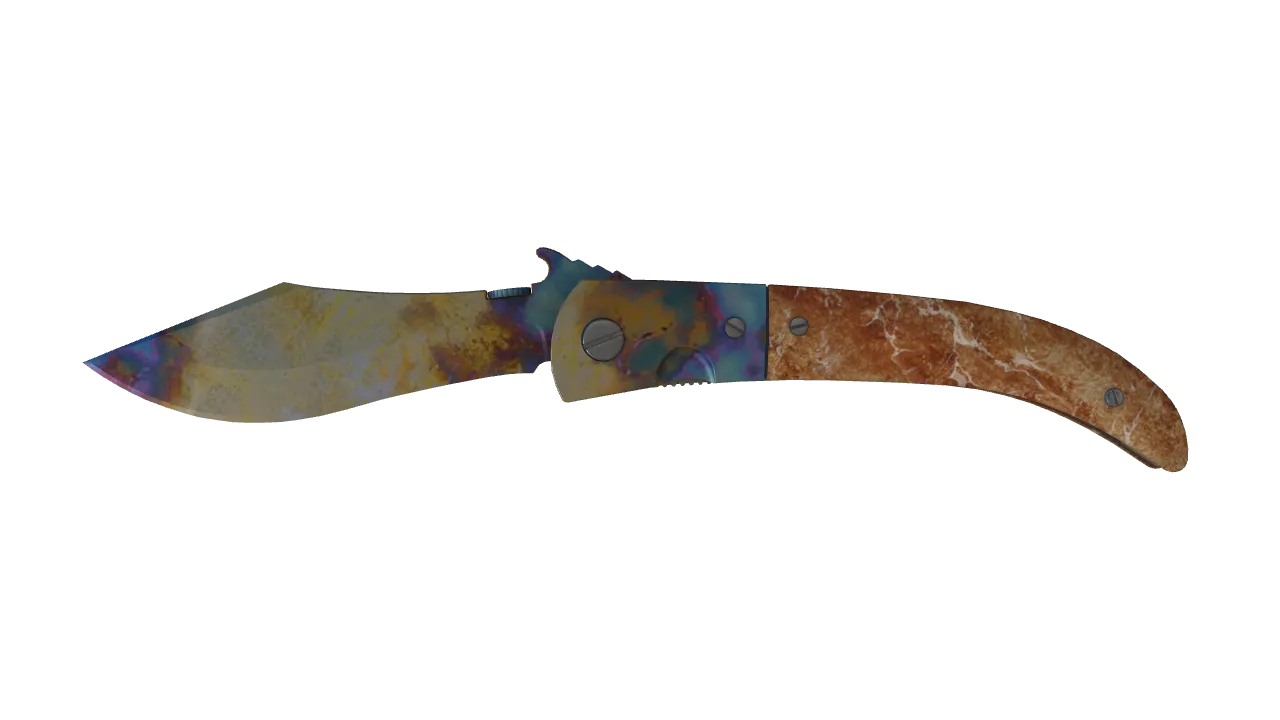 ★ Navaja Knife | Case Hardened (Field-Tested) — Dust II light, front