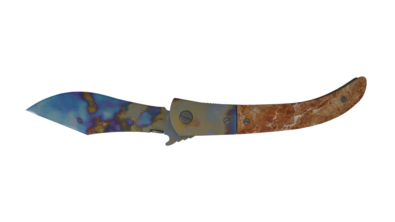 Navaja Knife | Case Hardened seed #11, back