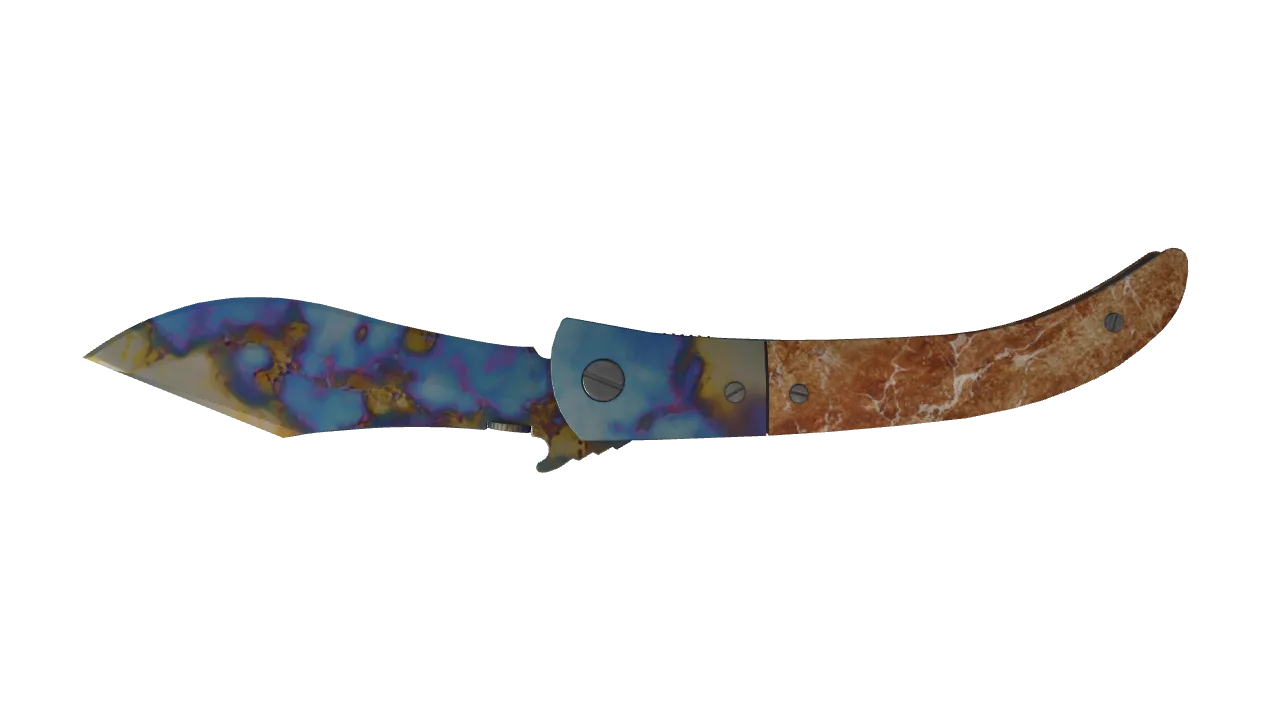 Navaja Knife | Case Hardened seed #112, back