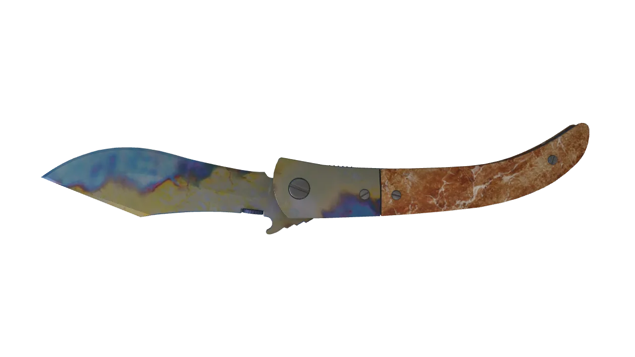Navaja Knife | Case Hardened seed #130, back