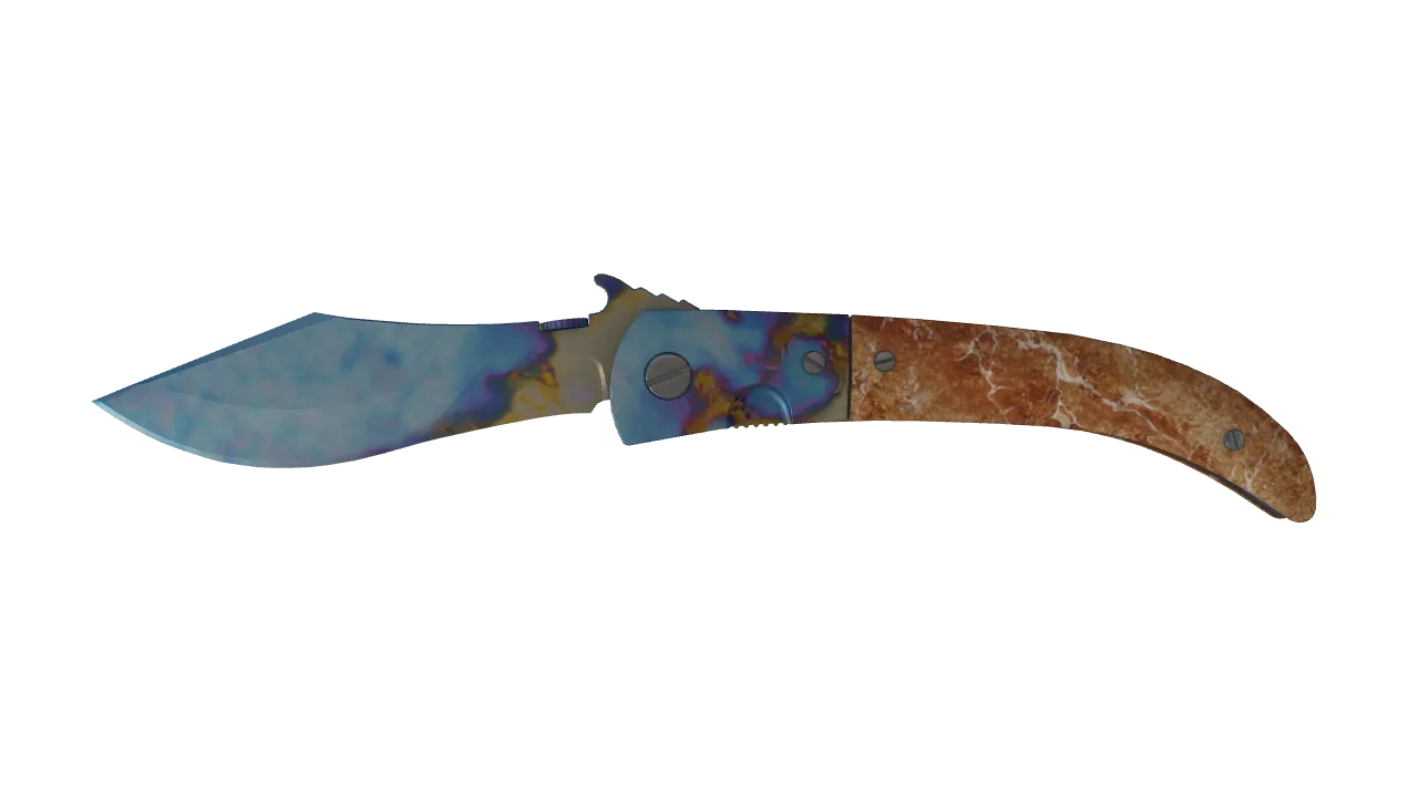 Navaja Knife | Case Hardened seed #130, front