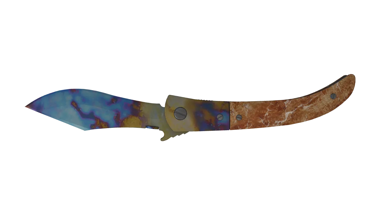 Navaja Knife | Case Hardened seed #152, back