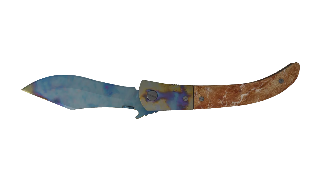 Navaja Knife | Case Hardened seed #182, back