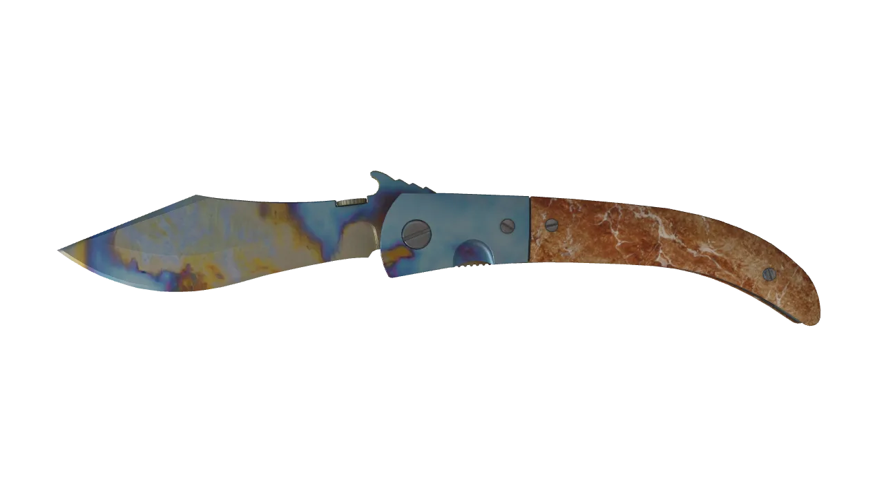 Navaja Knife | Case Hardened seed #185, front