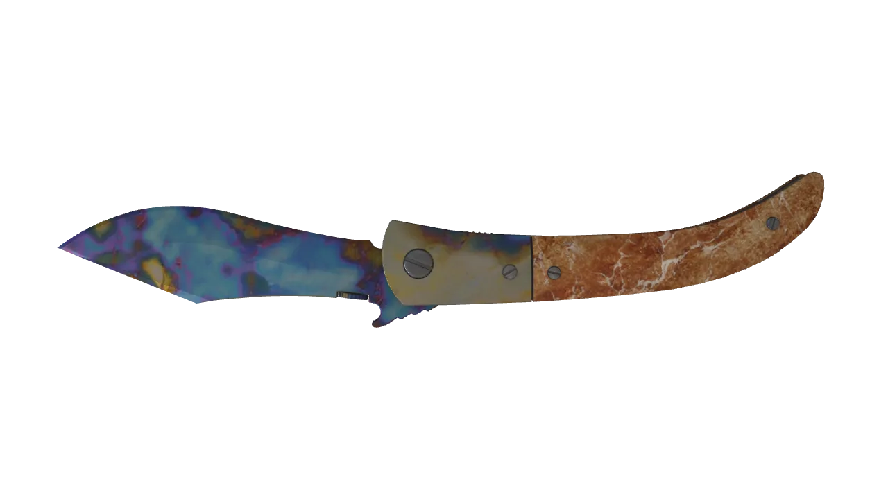 Navaja Knife | Case Hardened seed #198, back