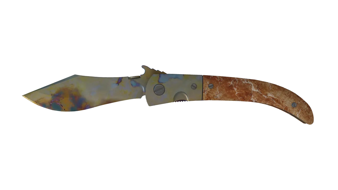 Navaja Knife | Case Hardened seed #198, front