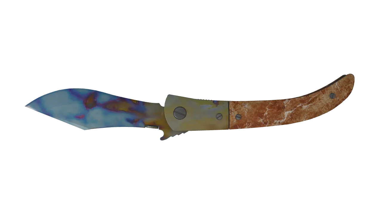Navaja Knife | Case Hardened seed #20, back