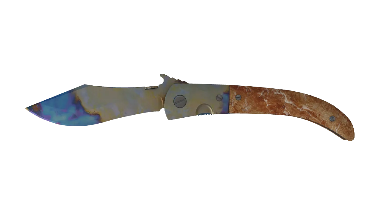 Navaja Knife | Case Hardened seed #202, front