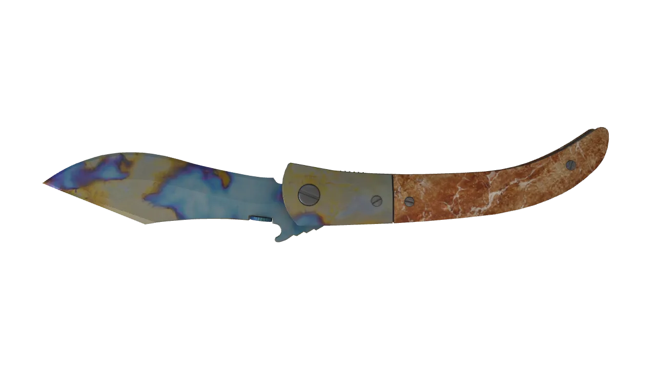 Navaja Knife | Case Hardened seed #208, back