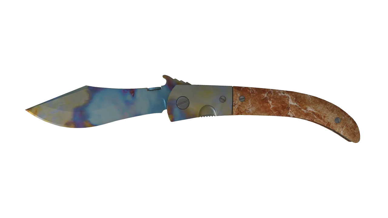 Navaja Knife | Case Hardened seed #208, front