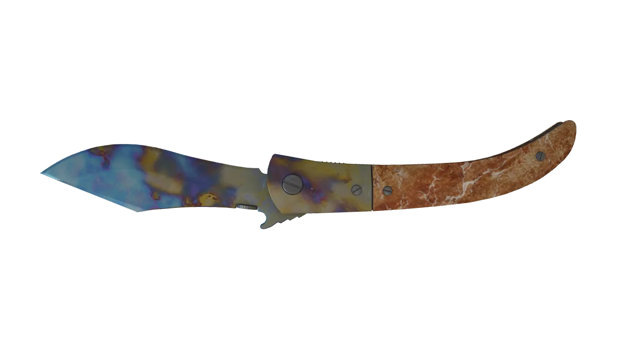 Navaja Knife | Case Hardened seed #21, back