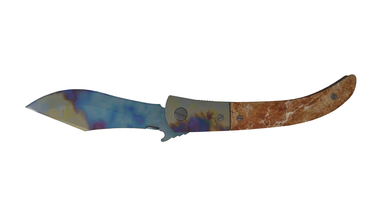 Navaja Knife | Case Hardened seed #214, back