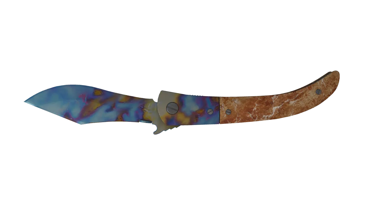 Navaja Knife | Case Hardened seed #216, back