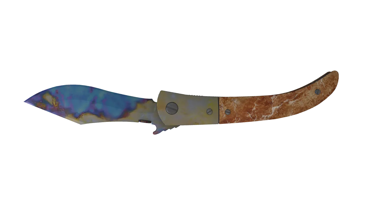 Navaja Knife | Case Hardened seed #244, back