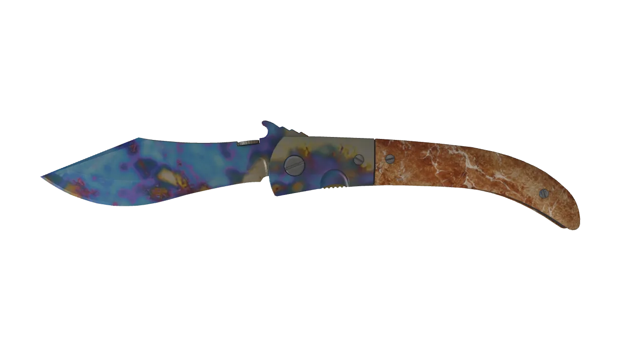 Navaja Knife | Case Hardened seed #244, front