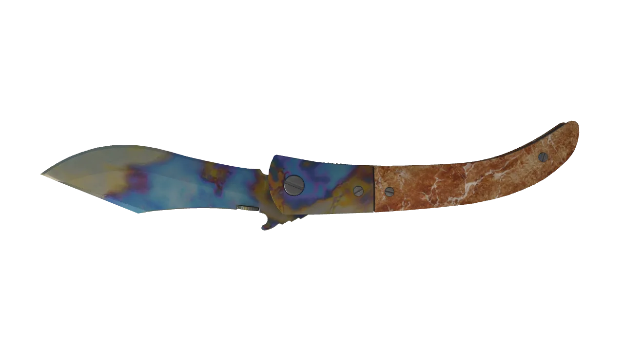 Navaja Knife | Case Hardened seed #249, back