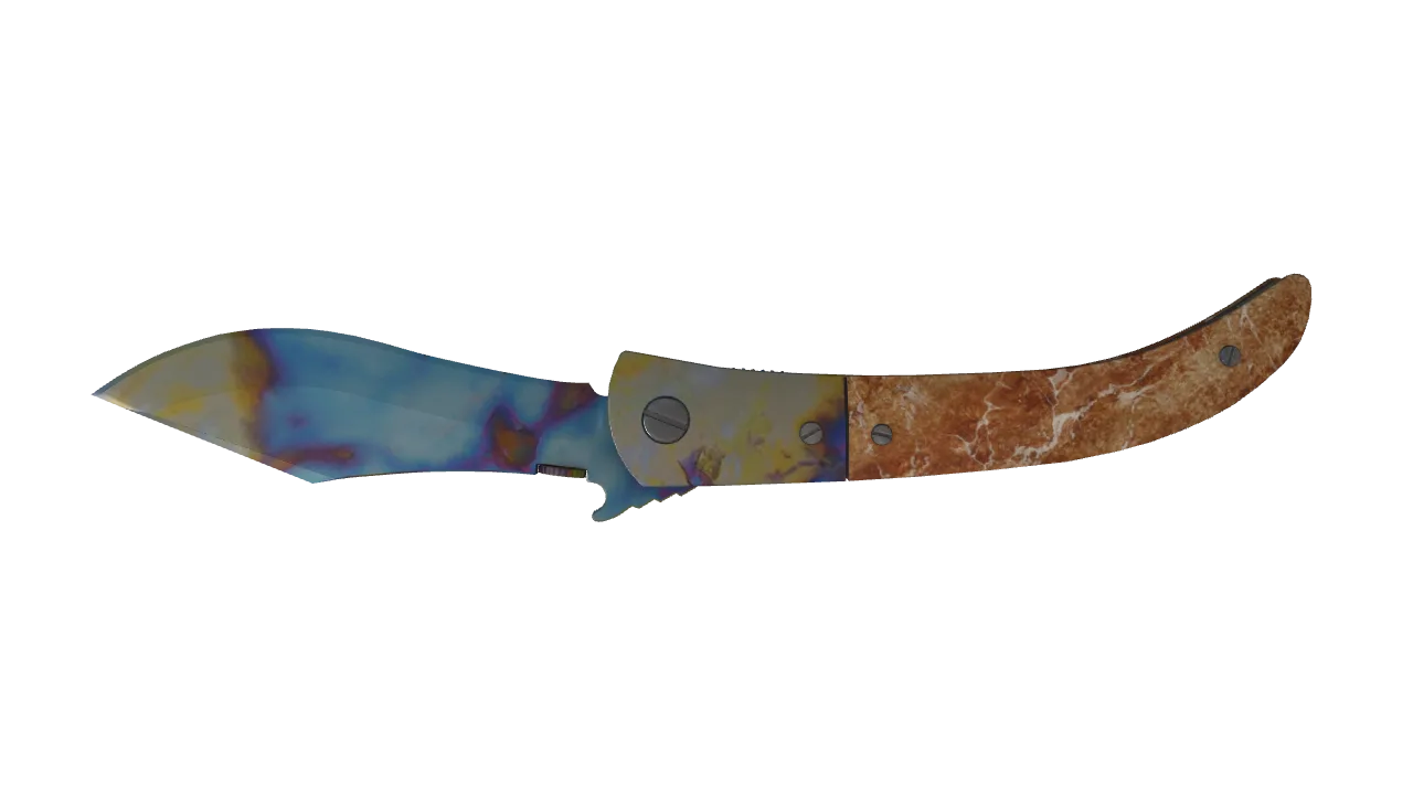 Navaja Knife | Case Hardened seed #254, back