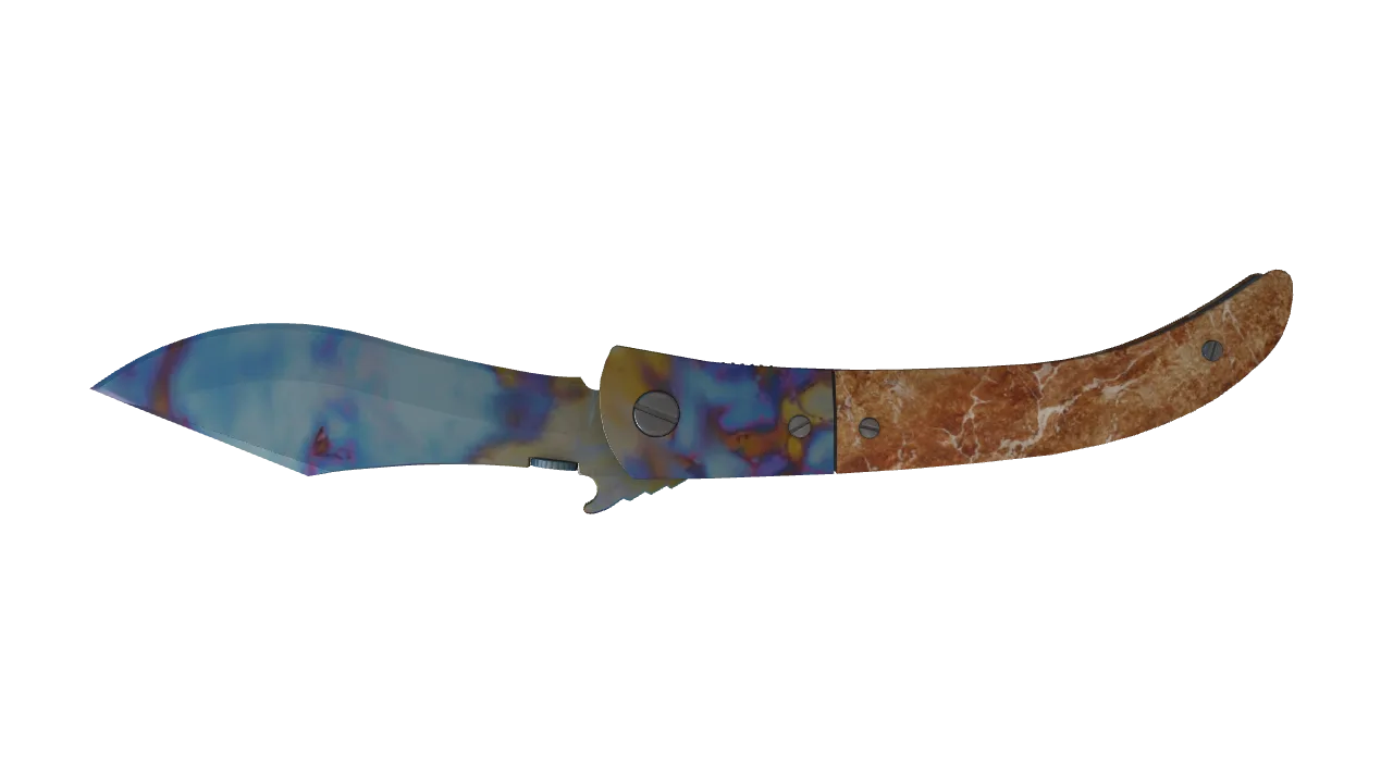 Navaja Knife | Case Hardened seed #256, back