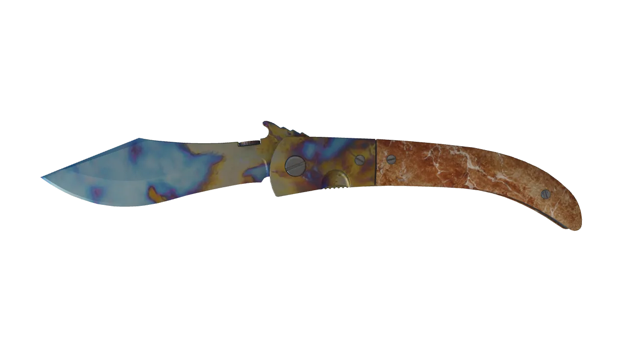 Navaja Knife | Case Hardened seed #256, front